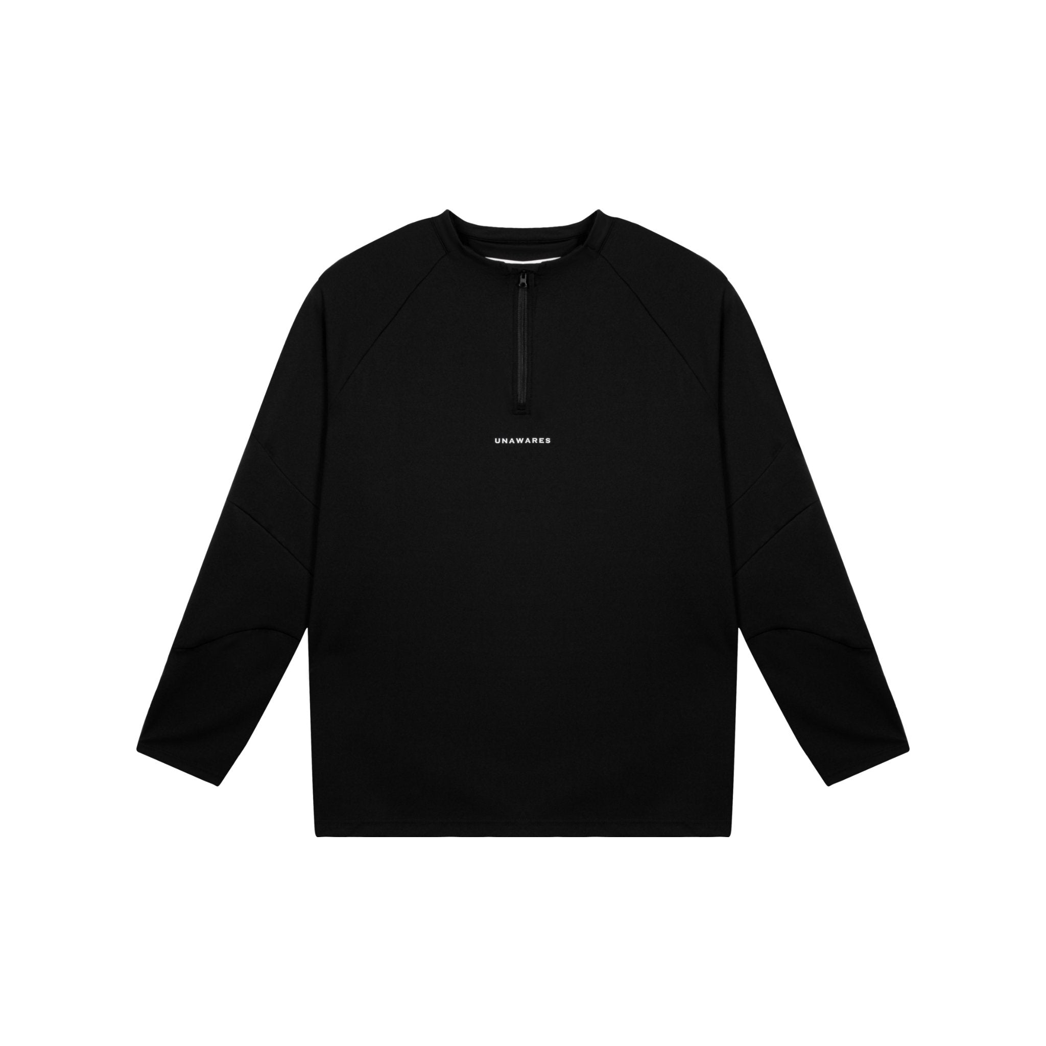 UNAWARES Black Reflective Logo Print Long Sleeve Top | MADA IN CHINA