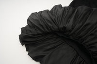 ARTE PURA Black Seersucker Knit Tube Top | MADA IN CHINA