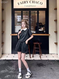 AIMME SPARROW Black Shorts | MADA IN CHINA