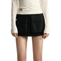 SOMESOWE Black Shorts With Pockets | MADA IN CHINA