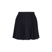 CALVIN LUO Black Small Twist-Lock Pleated Skirt | MADA IN CHINA