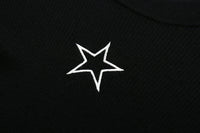 SOMESOWE Black Stitched Star Bottoming Shirt | MADA IN CHINA