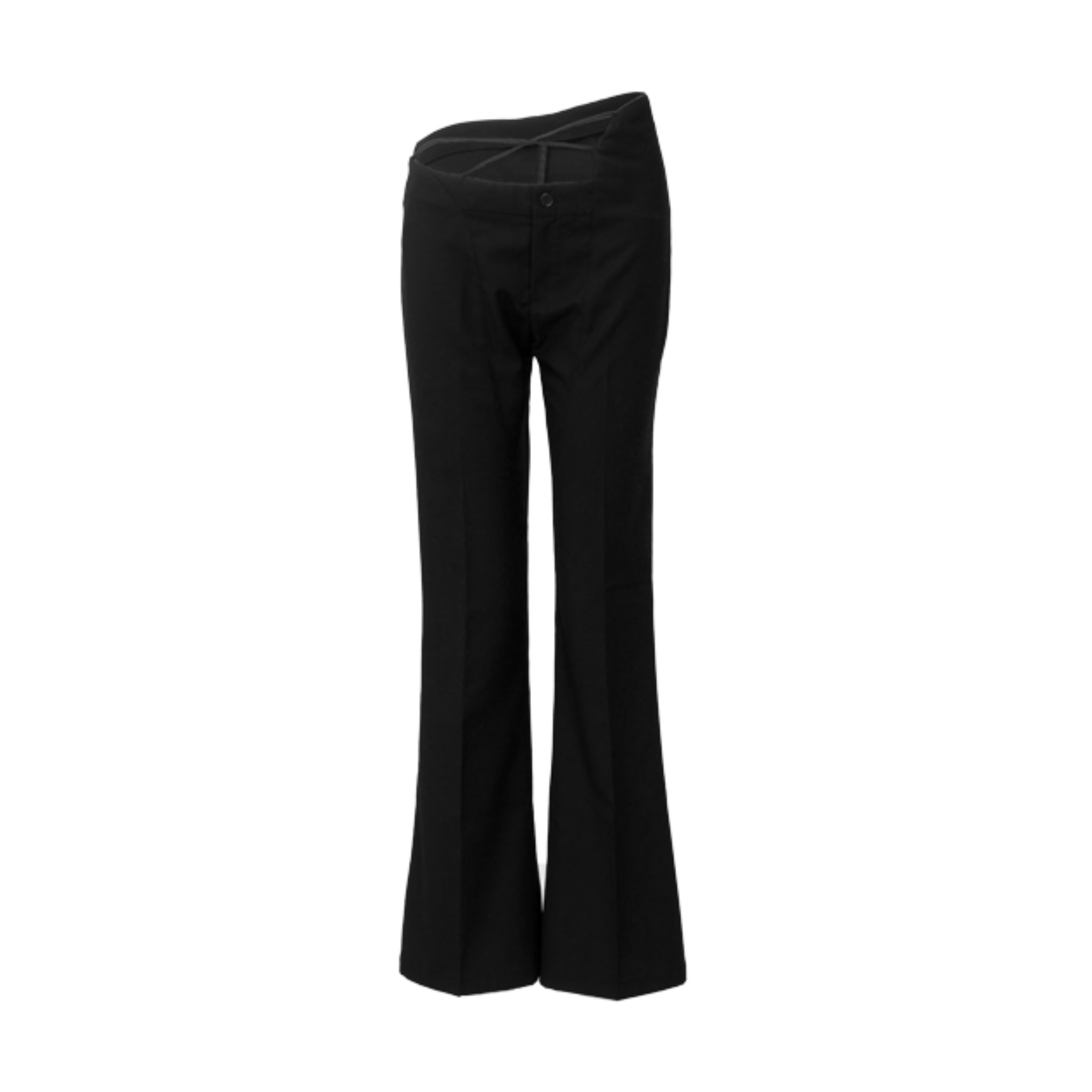 ANN ANDELMAN Black Strappy Suit Pants | MADA IN CHINA