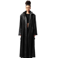 VANN VALRENCÉ Black The Dark Abyss Wide Fit Long Trench Coat | MADA IN CHINA