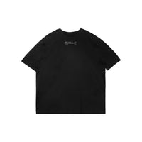 UNAWARES Black Transfer Logo Printing Loose Fit T-shirt | MADA IN CHINA