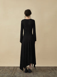 ELYWOOD Black Twilled Silesia Dress | MADA IN CHINA