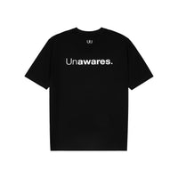 UNAWARES Black Vintage Print Personalized T-shirt | MADA IN CHINA