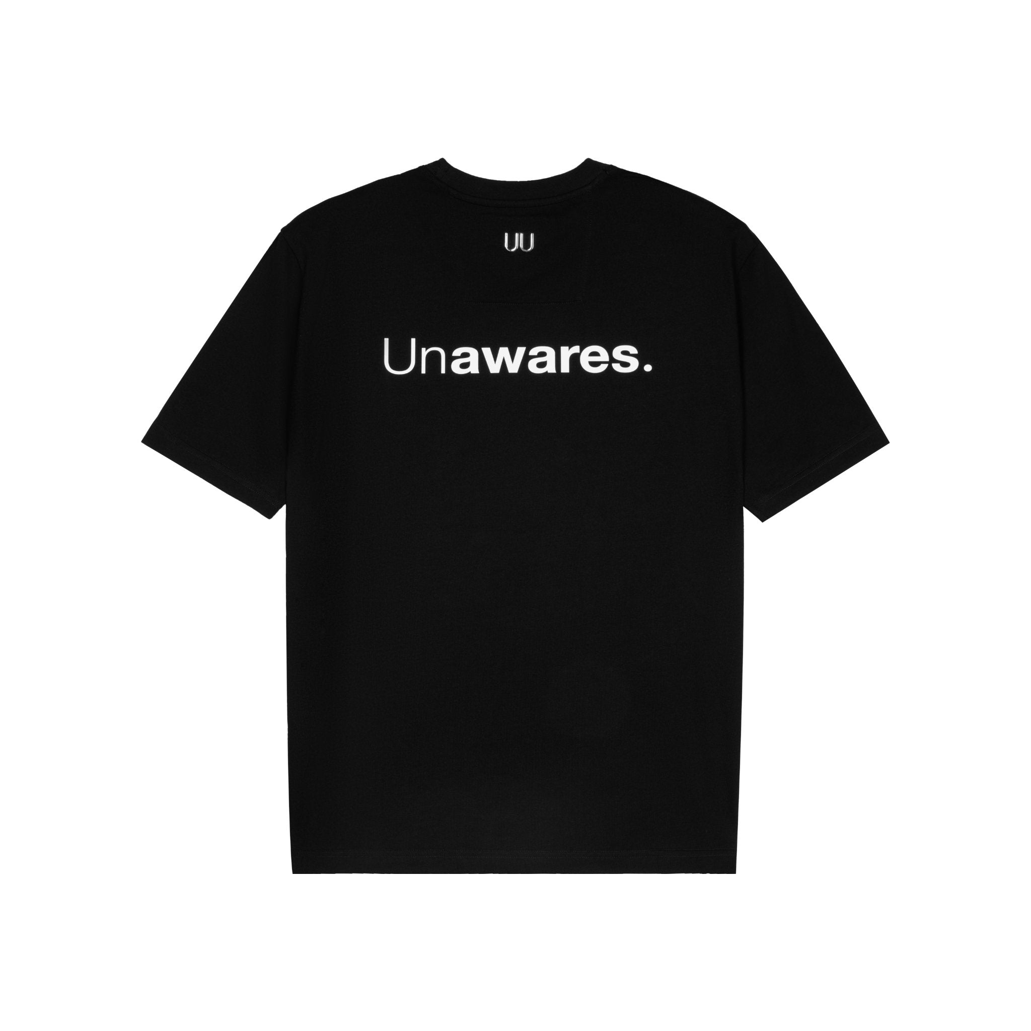 UNAWARES Black Vintage Print Personalized T-shirt | MADA IN CHINA