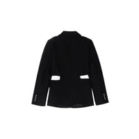 ANN ANDELMAN Black Waist Cutout Blazer Jacket | MADA IN CHINA