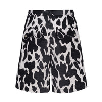 NOSENSE Black & White Cow Pattern Shorts | MADA IN CHINA