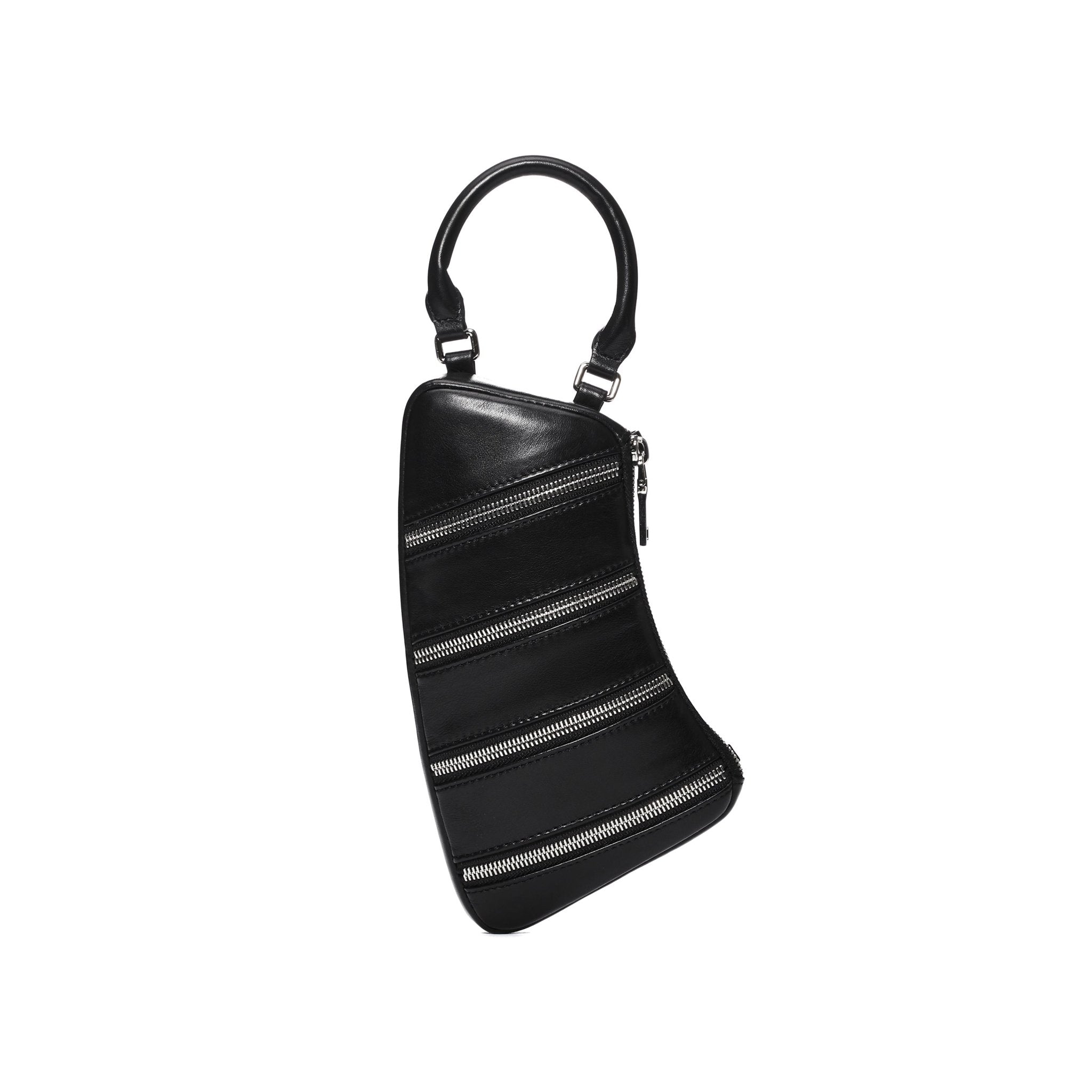 LOST IN ECHO Black Zipper Decorated Mobile Phone Bag | MADA IN CHINA