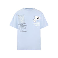 13DE MARZO Blue Bugs Bunny Sketch T-Shirt | MADA IN CHINA
