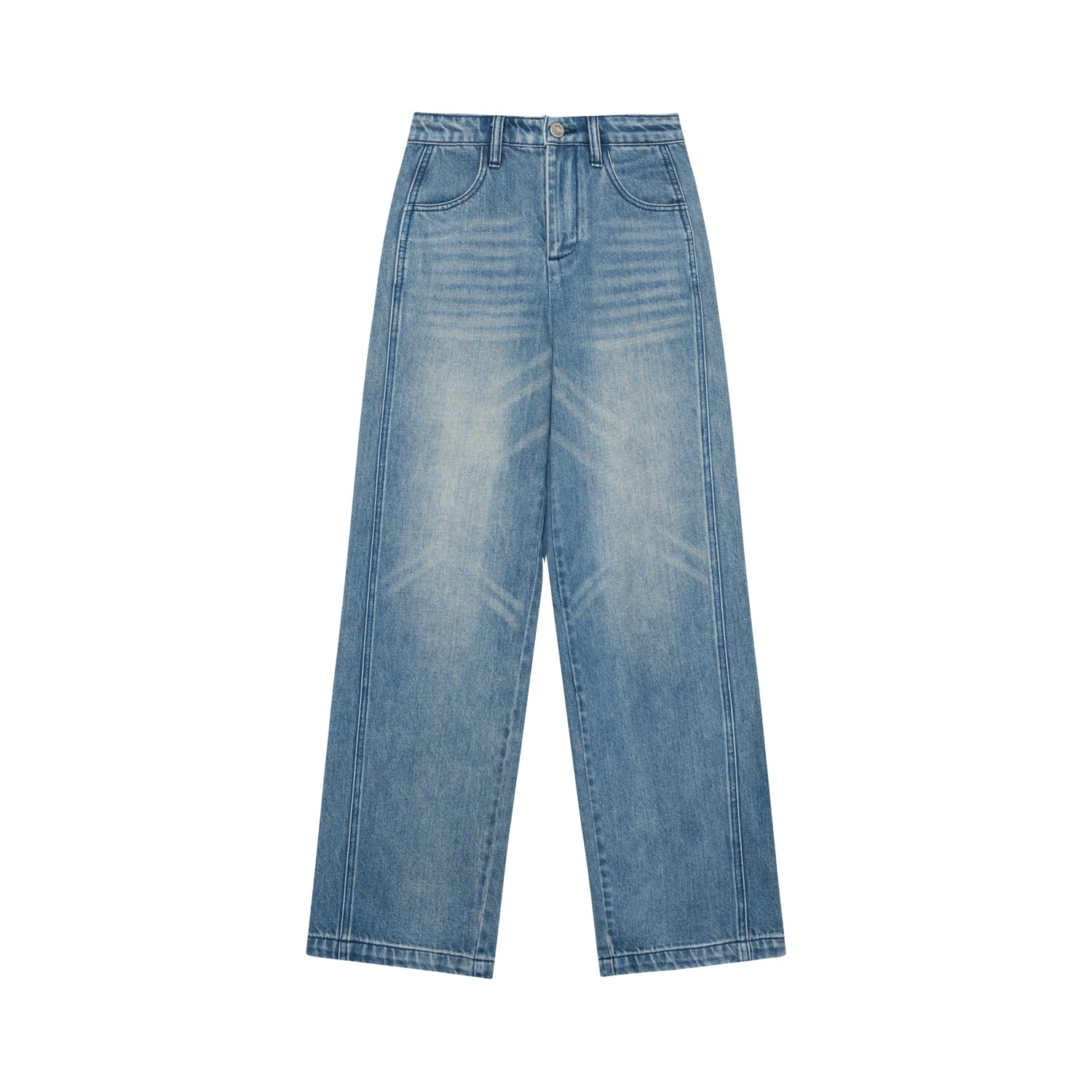 SOMESOWE Blue Cat Whisker Jeans | MADA IN CHINA