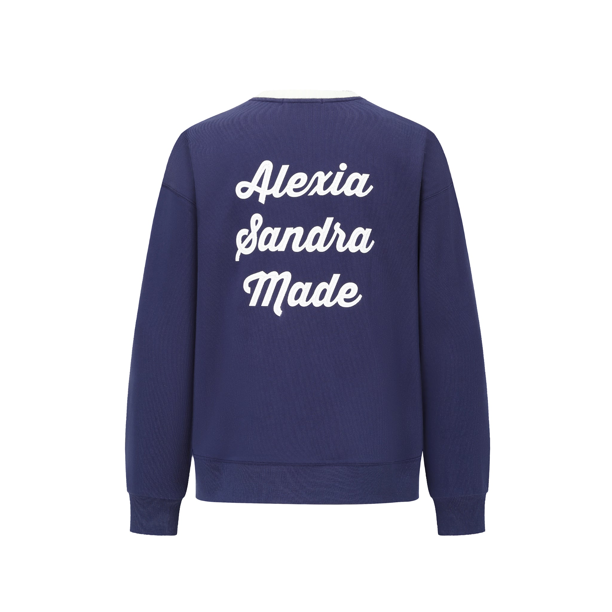 Alexia Sandra Blue Figured Strawberry Sweatshirt | MADA IN CHINA
