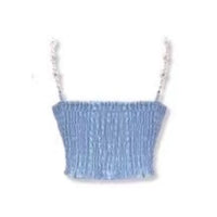 NOT FOR US Blue Fringe Suspenders | MADA IN CHINA