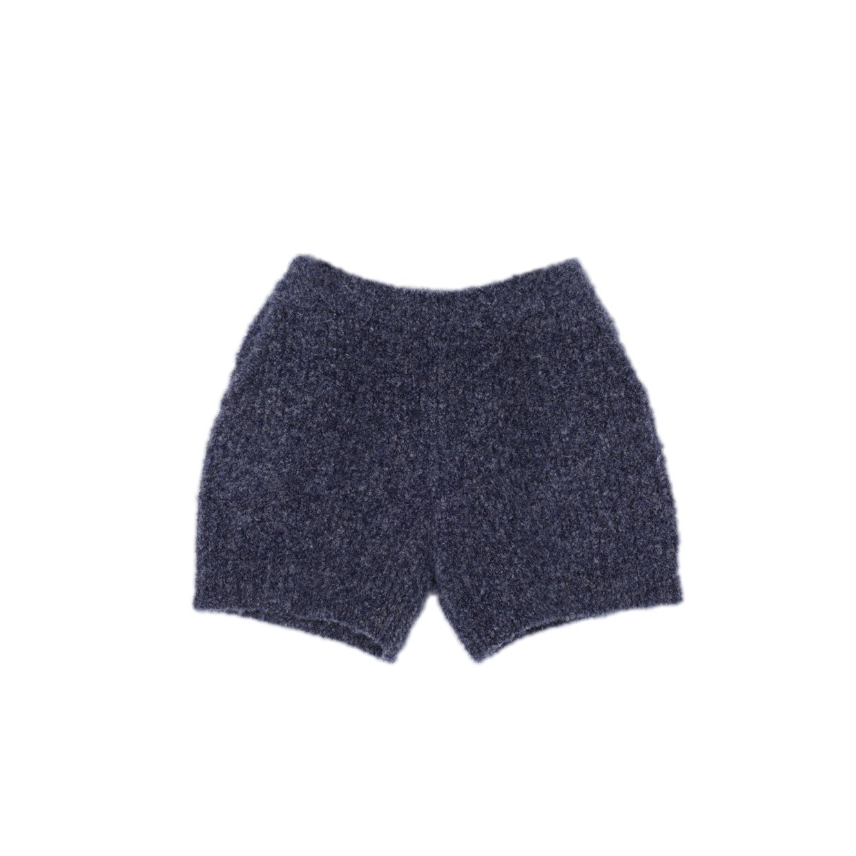 MEDIUM WELL Blue-Gray Woolen Shorts | MADA IN CHINA