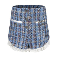 ARTE PURA Blue Knitted Shorts | MADA IN CHINA