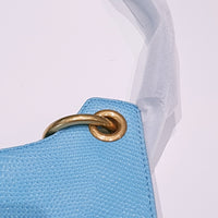 APEDE MOD Blue Lizard Skin Pattern Shoulder Bag | MADA IN CHINA
