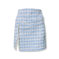 AIMME SPARROW Blue Slit Chain Skirt | MADA IN CHINA