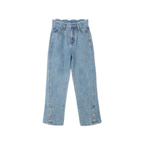 HERLIAN Blue Slit Jeans | MADA IN CHINA