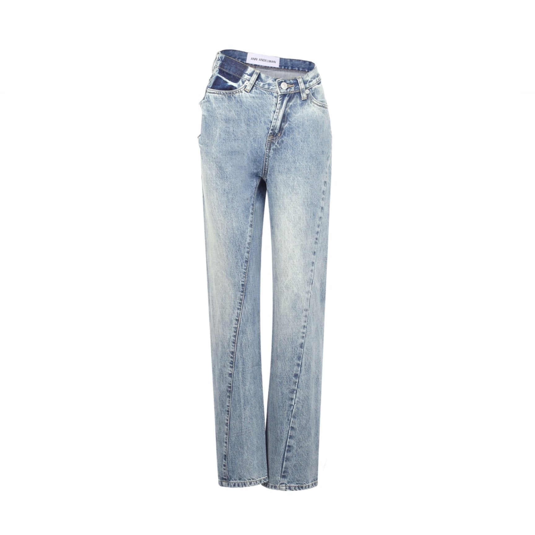 ANN ANDELMAN Blue Twisted Jeans | MADA IN CHINA