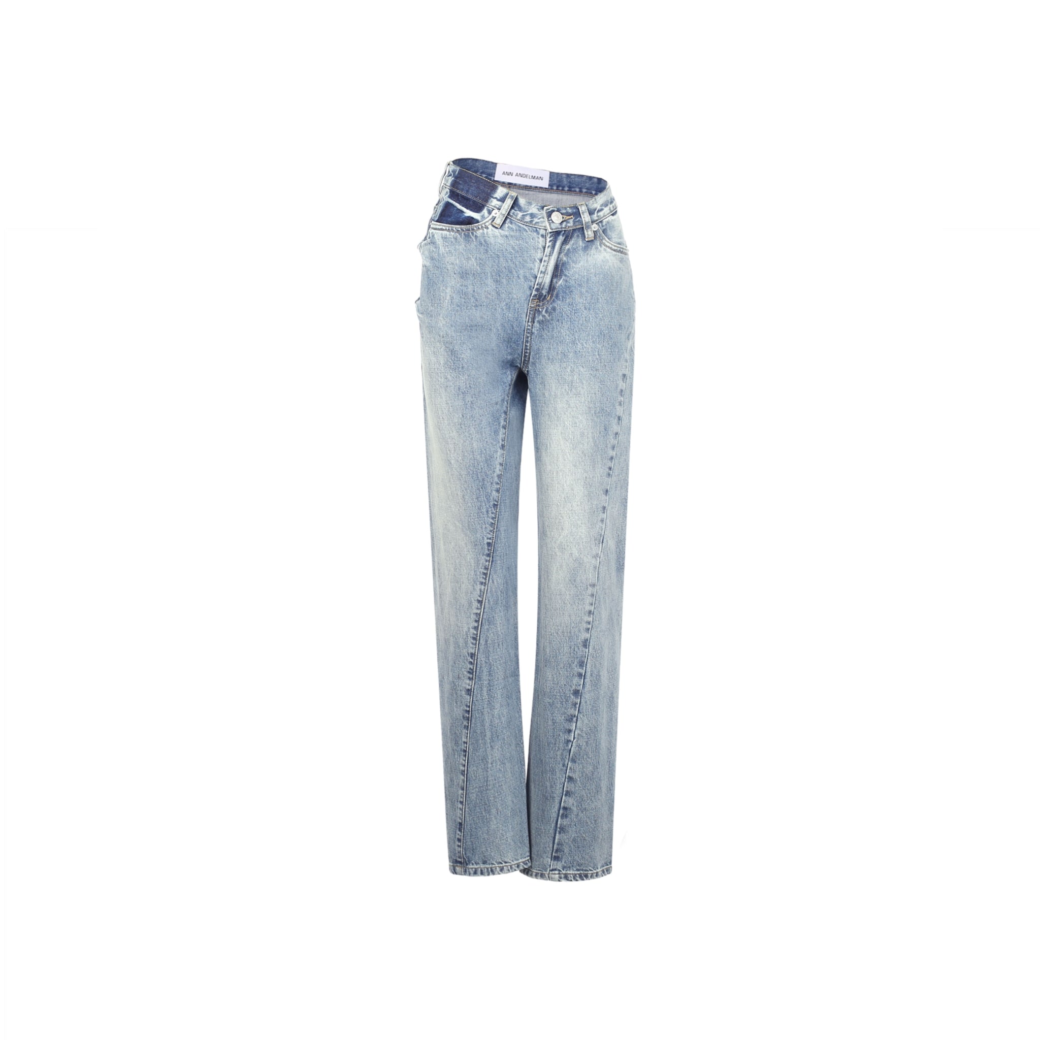 ANN ANDELMAN Blue Twisted Jeans | MADA IN CHINA