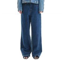 ANN ANDELMAN Blue Two-Toned Jeans | MADA IN CHINA
