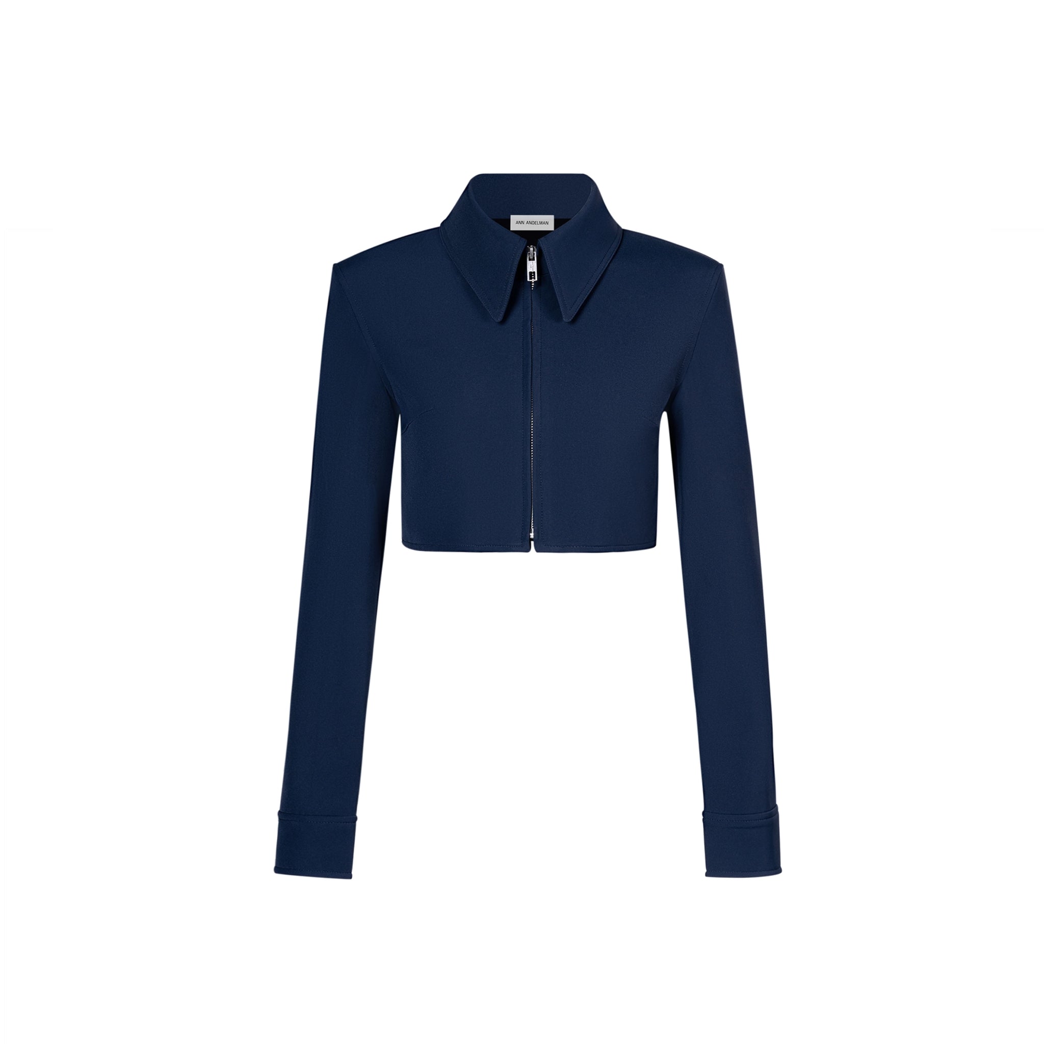 ANN ANDELMAN BLUE VINTAGE SHORT JACKET | MADA IN CHINA