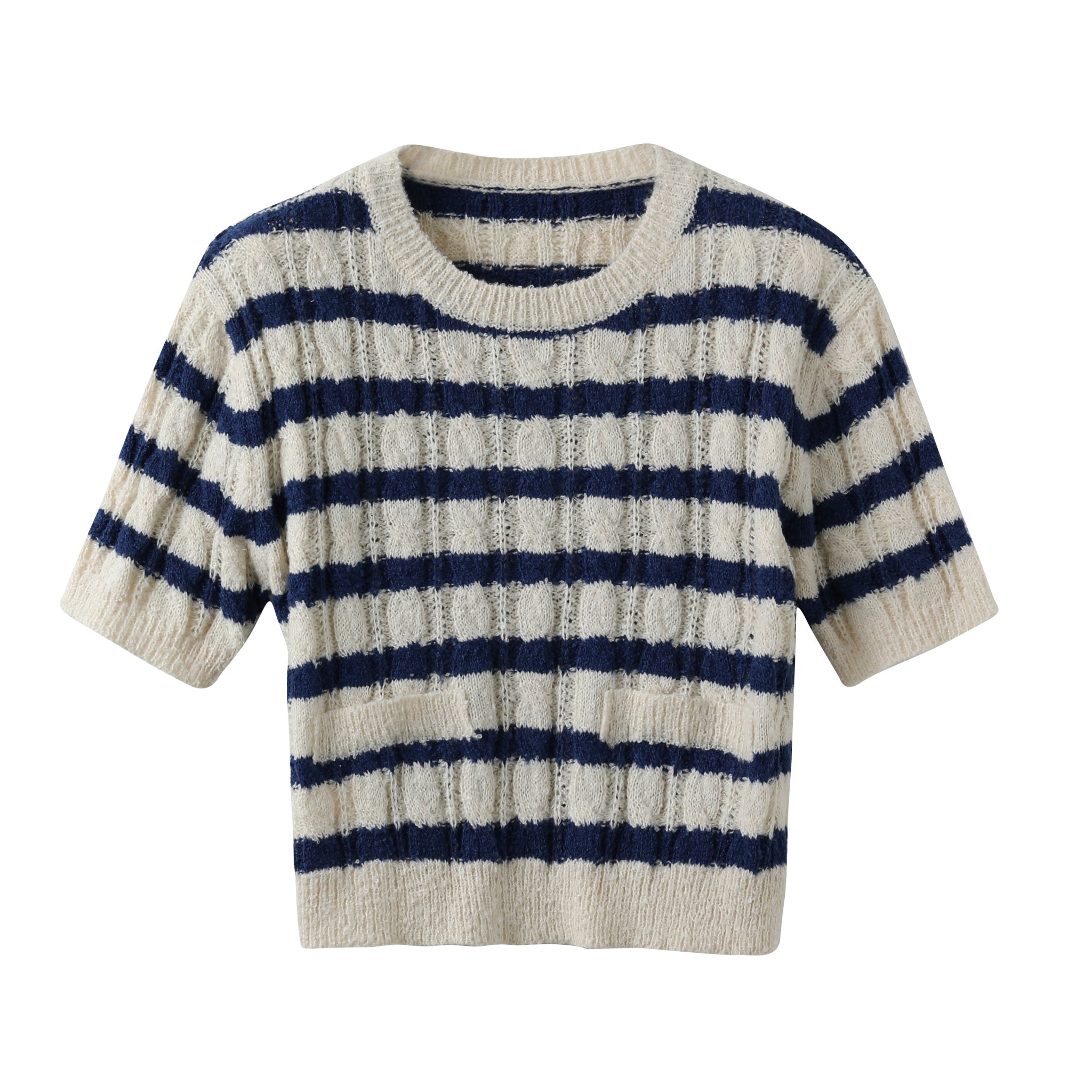 ICE DUST Blue&White Striped Shirt | MADA IN CHINA