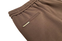 SOMESOWE Brown Casual Slim Bootcut Pants | MADA IN CHINA