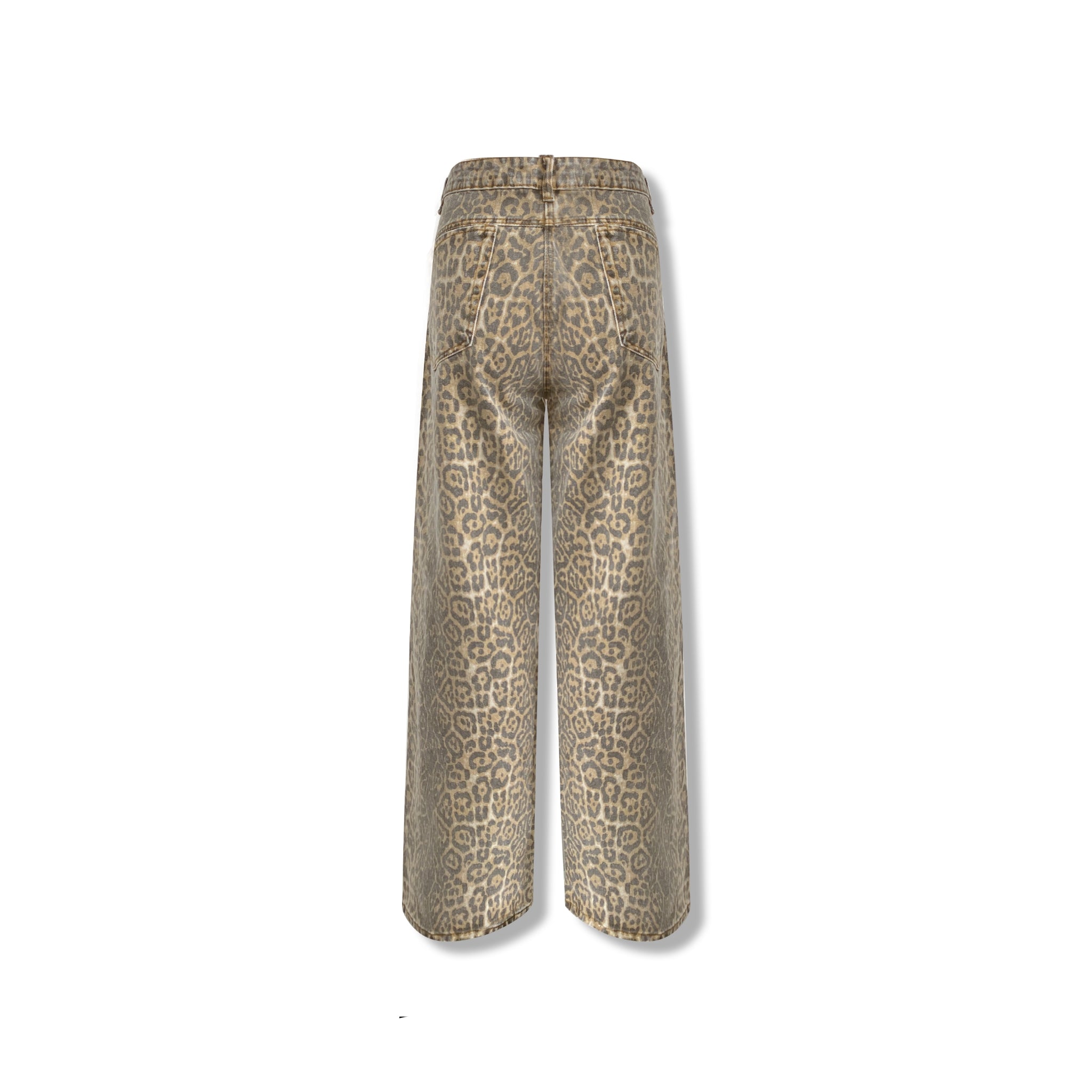 AIMME SPARROW Brown Leopard Print Pants | MADA IN CHINA