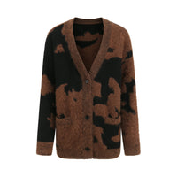 STAFFONLY Brown Mohair Cardigan | MADA IN CHINA