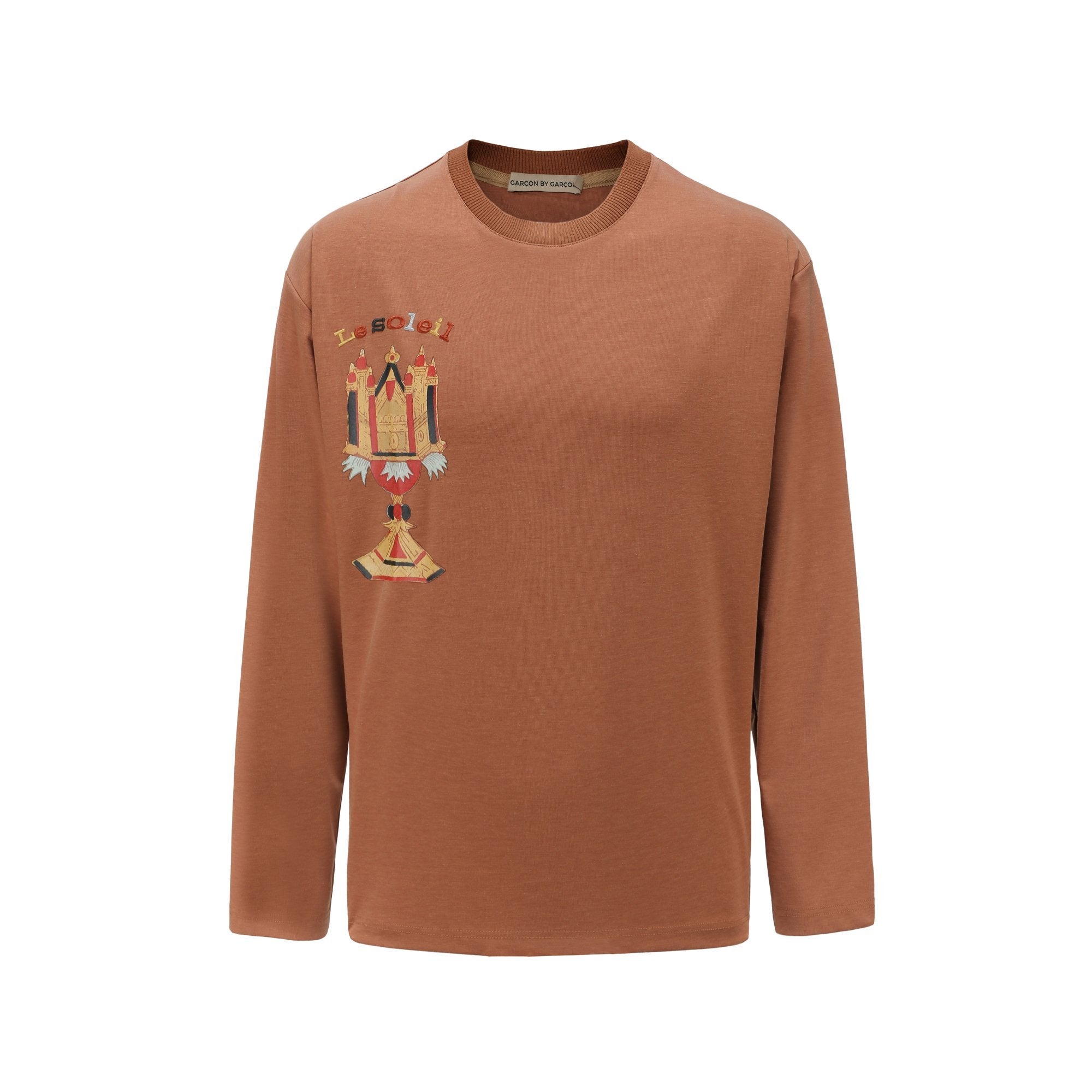GARCON BY GARCON Brown 'Solar Young Boy' Embroidery Sweater | MADA IN CHINA