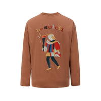 GARCON BY GARCON Brown 'Solar Young Boy' Embroidery Sweater | MADA IN CHINA