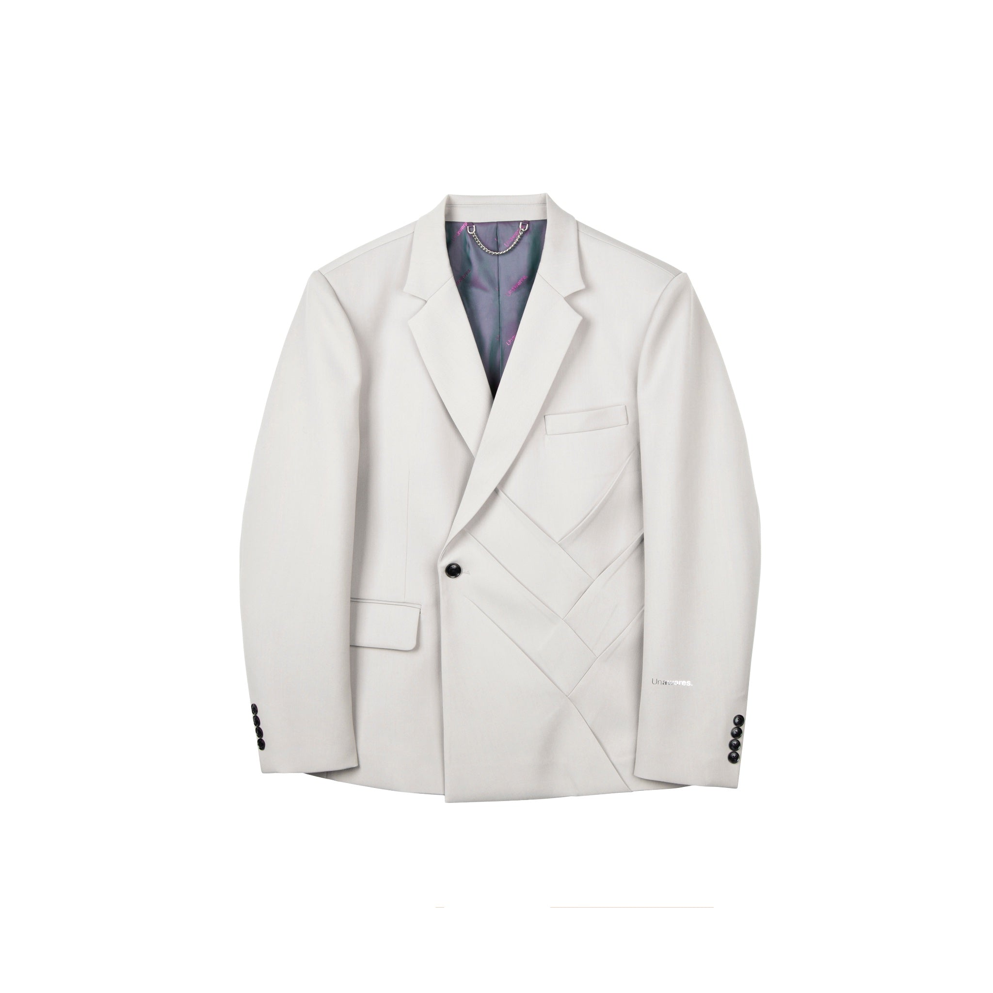 UNAWARES Brand Monogram Single Breasted Suit