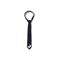 13 DE MARZO Butterfly Hollow Out Necktie Black | MADA IN CHINA