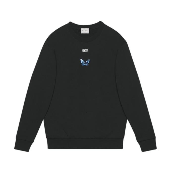 CHARLIE LUCIANO Butterfly Logo Sweater Black | MADA IN CHINA