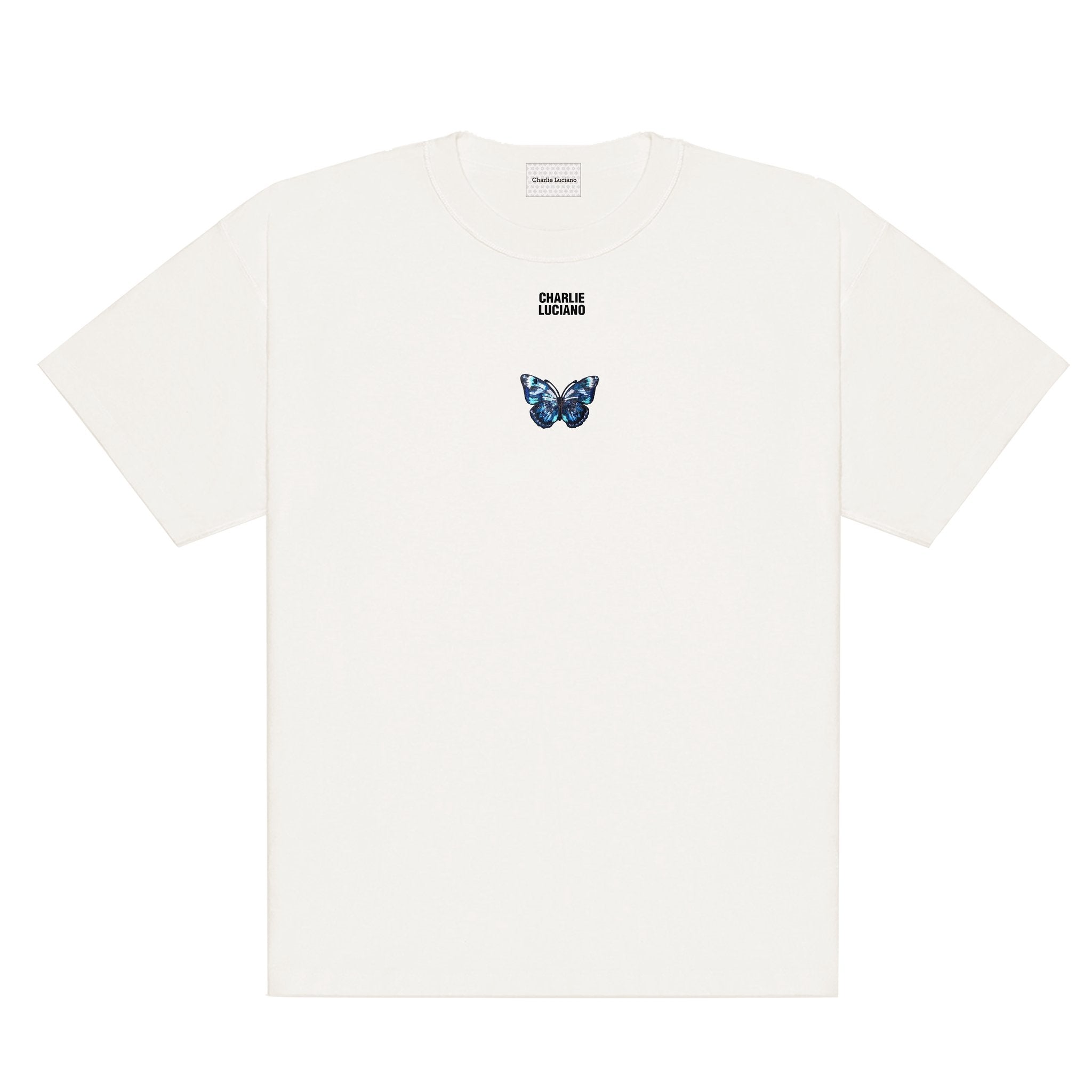 CHARLIE LUCIANO Butterfly Logo T-Shirt | MADA IN CHINA
