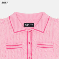 SMFK Campus Pink Checkered Polo | MADA IN CHINA
