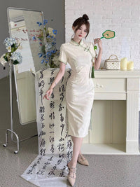 AIMME SPARROW Chinese Style Cheongsam Dress | MADA IN CHINA