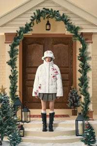 13DE MARZO Christmas Snowman Bear Fleece Coat | MADA IN CHINA