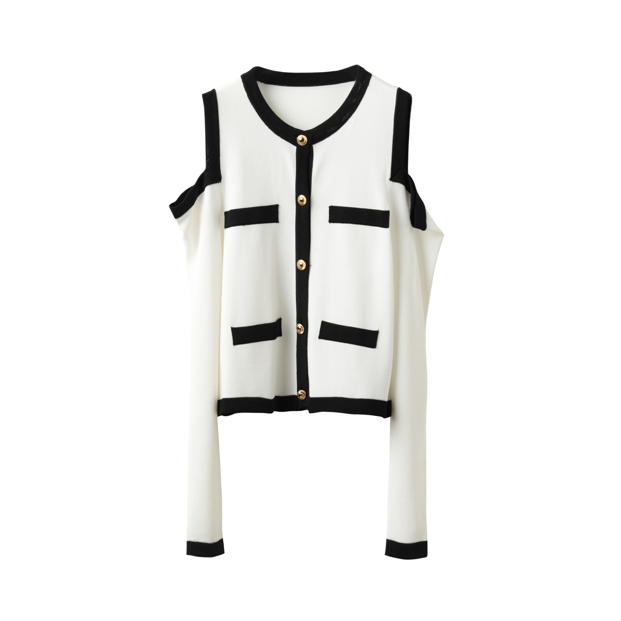 ICE DUST Classic Cutout Knitted Cardigan | MADA IN CHINA