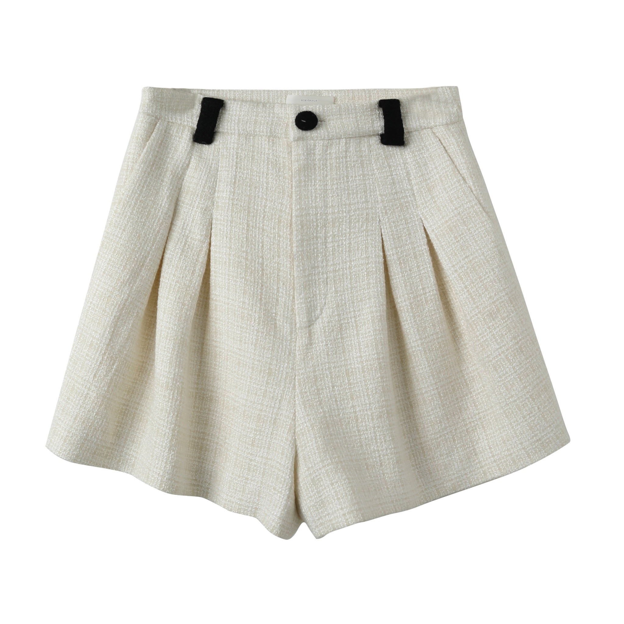 ICE DUST Classic Wool High Waist Shorts | MADA IN CHINA