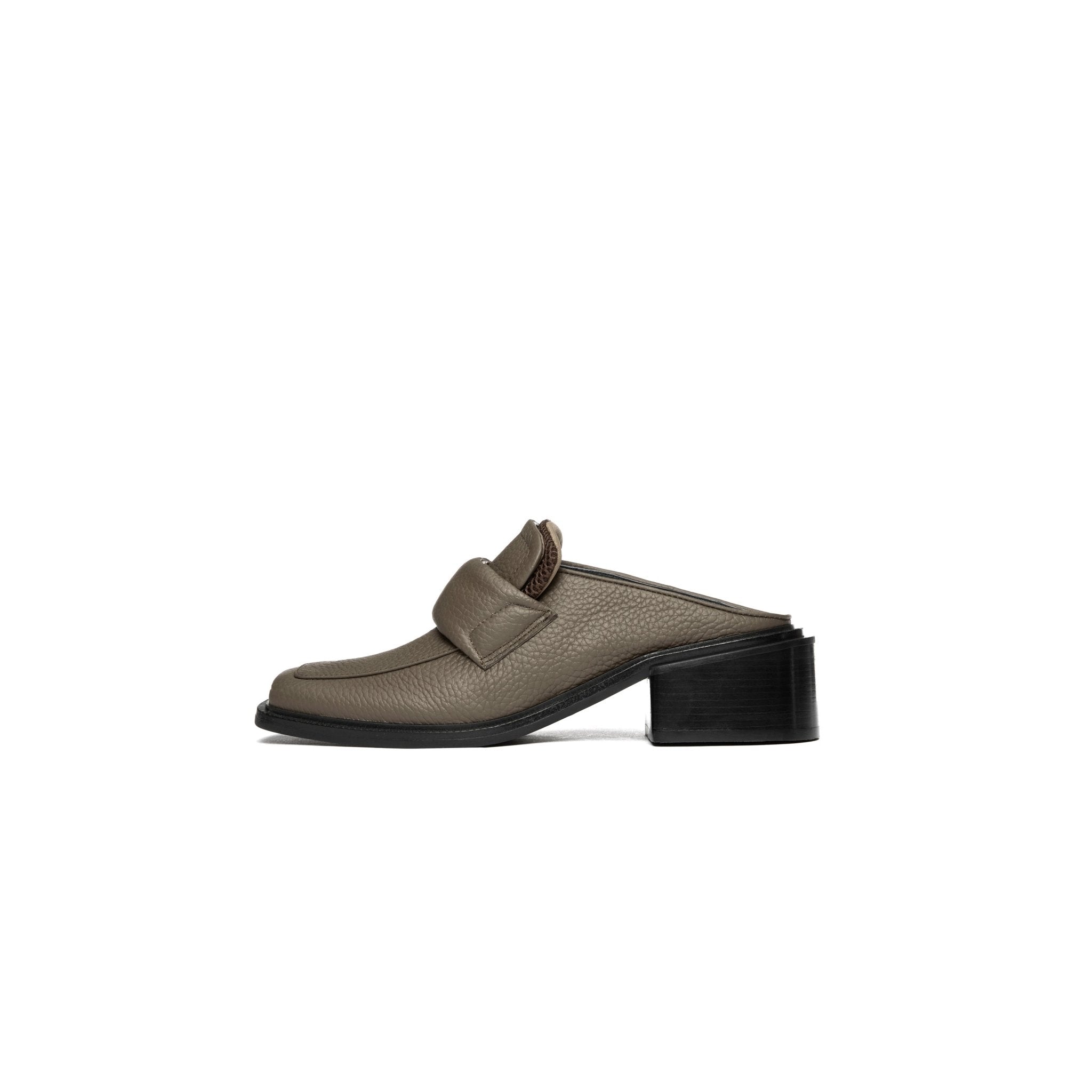 LOST IN ECHO Coffee Brown Double Tongue Padded Vamp Sports Elements Loafer Slippers | MADA IN CHINA