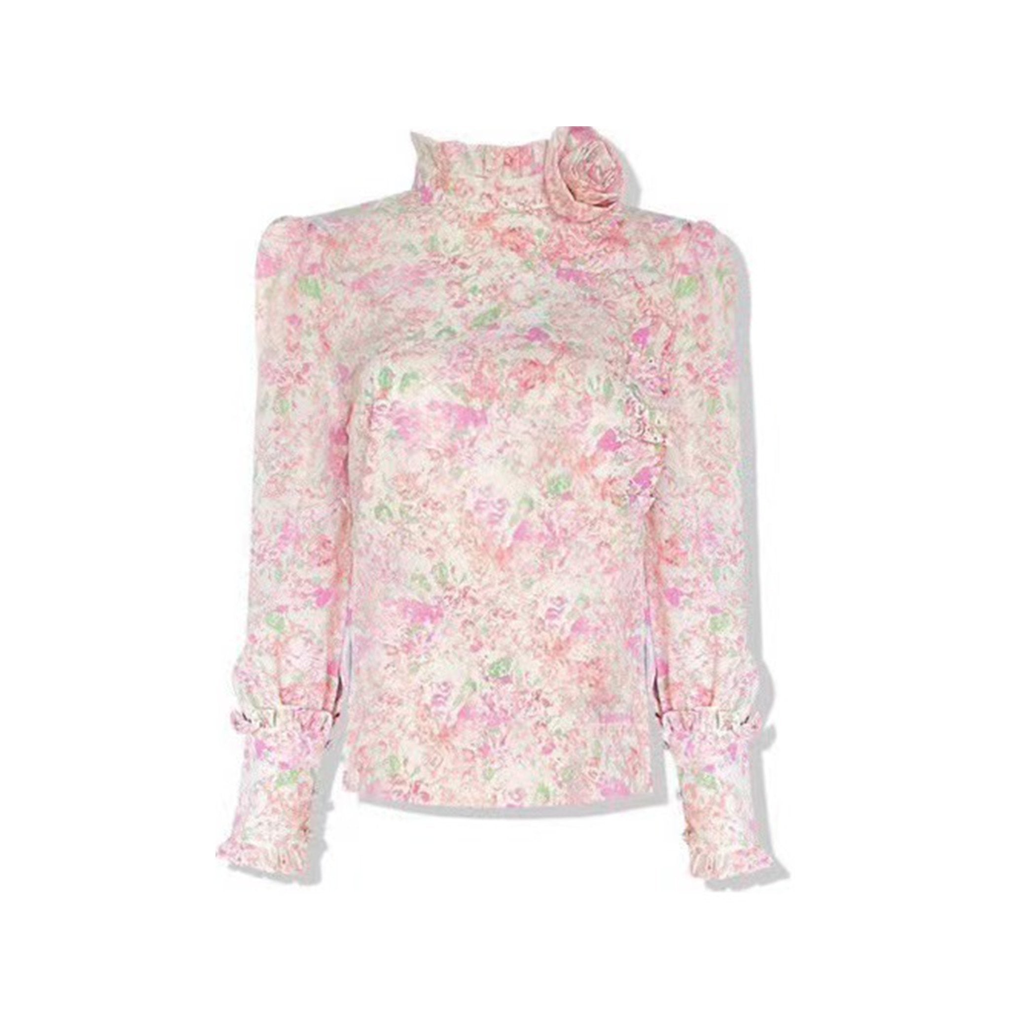 AIMME SPARROW Collar Rose Floral Shirt | MADA IN CHINA