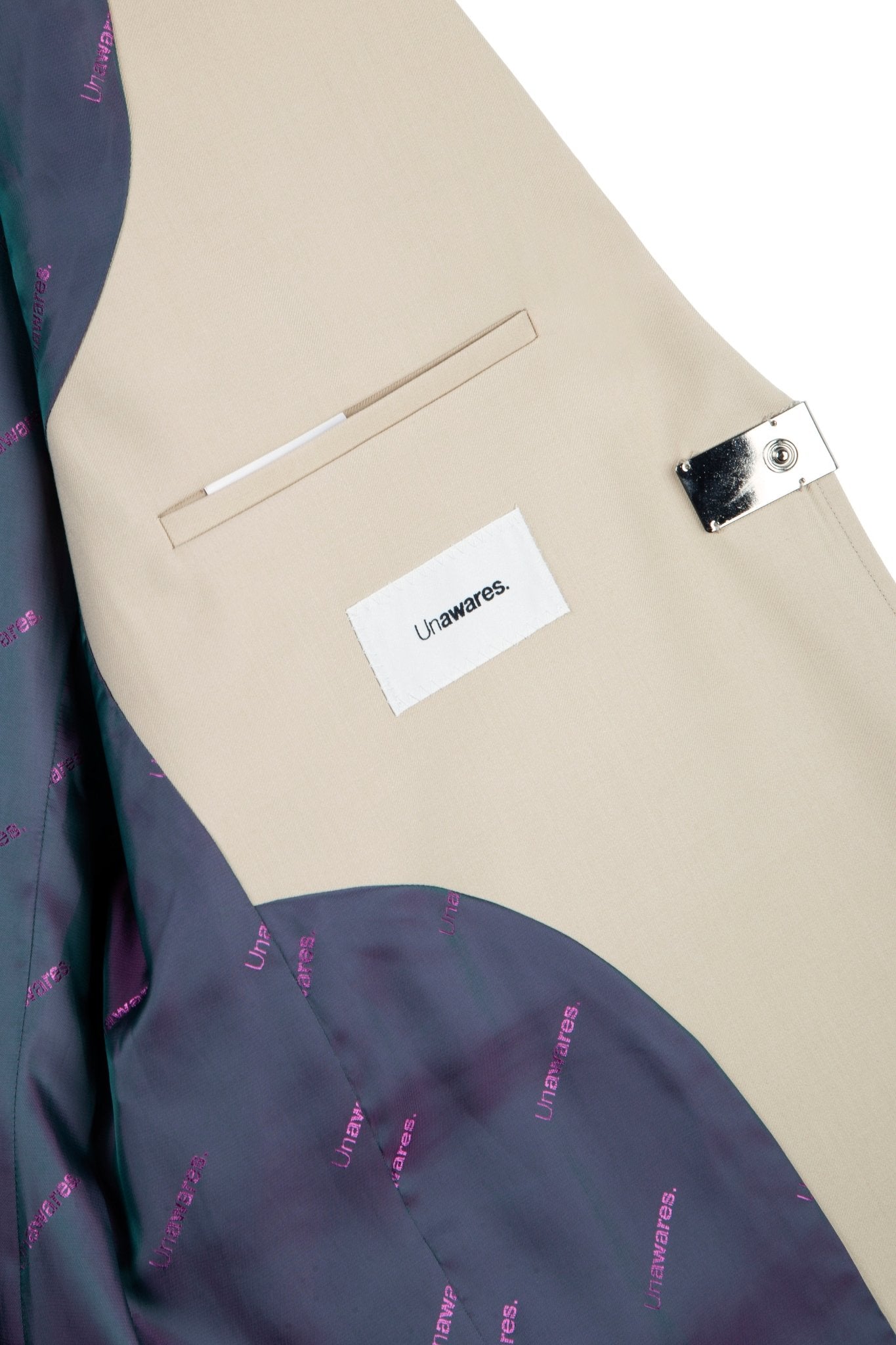 UNAWARES Collar Stitching Custom Adjustable Buckle Suit | MADA IN CHINA