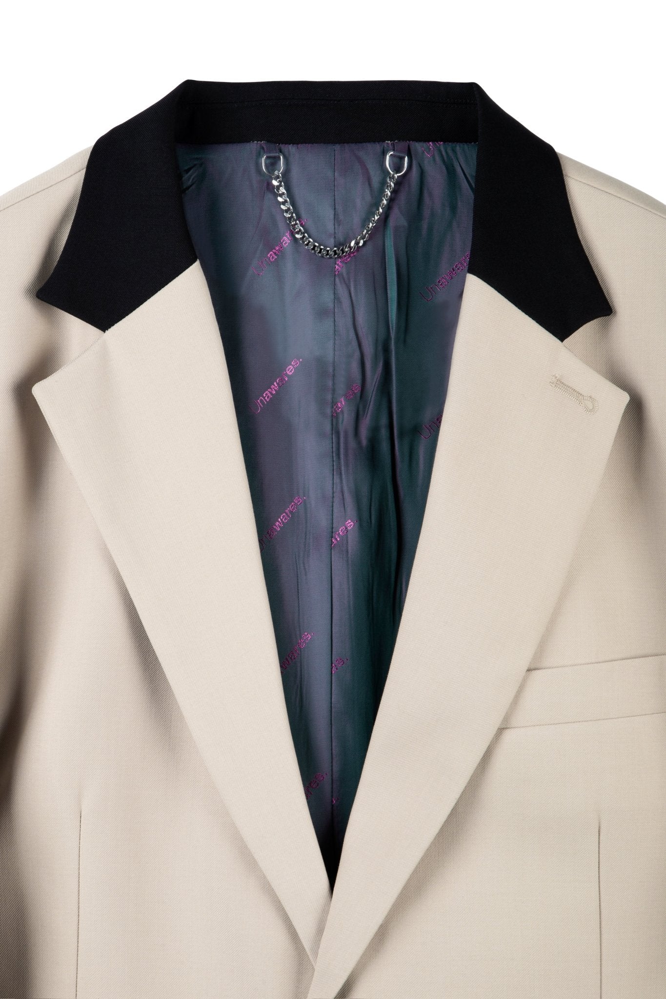 UNAWARES Collar Stitching Custom Adjustable Buckle Suit | MADA IN CHINA