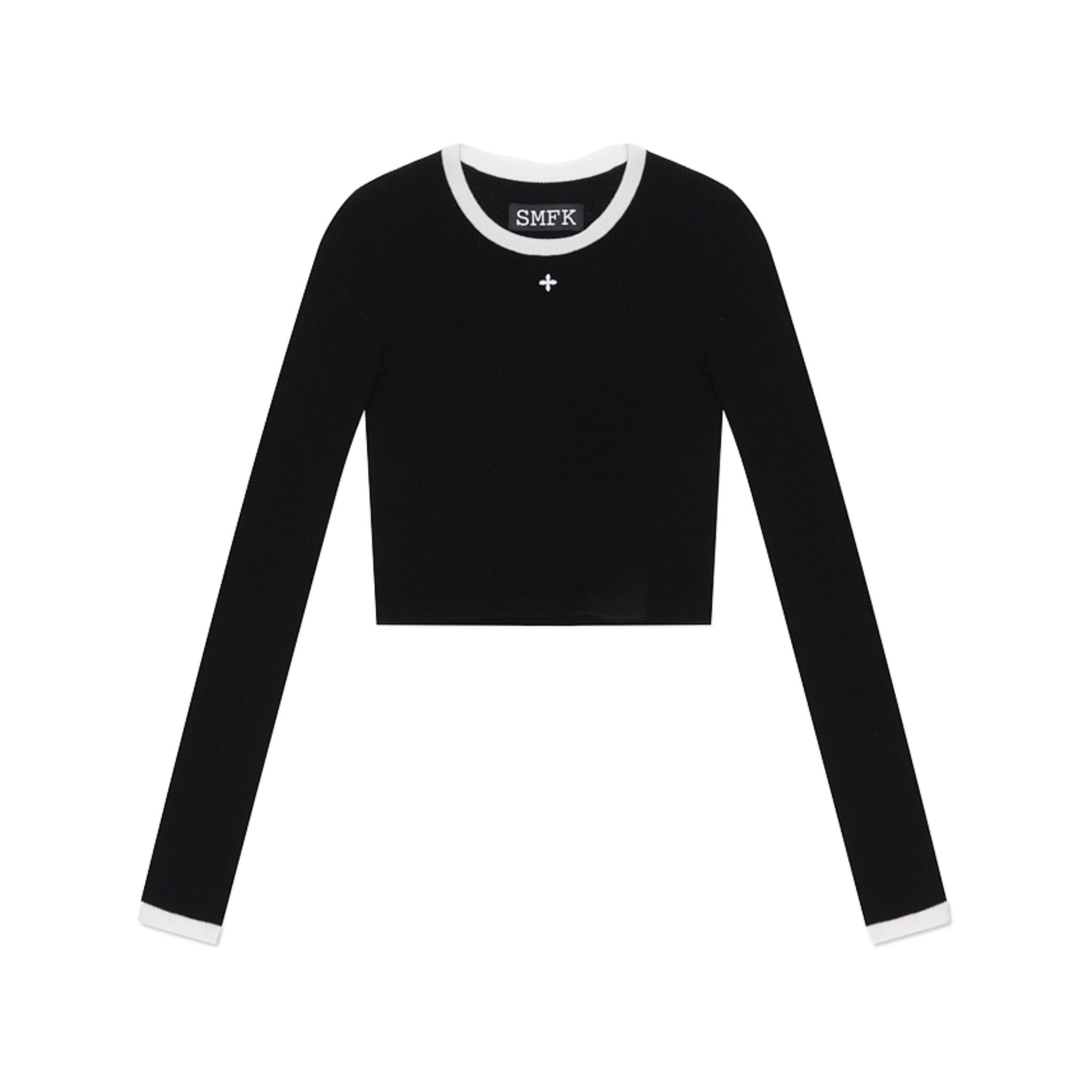 SMFK College Classic Woolen Sweater Black | MADA IN CHINA