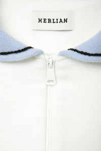HERLIAN Collision Navy Collar Tweed Baseball Jacket | MADA IN CHINA
