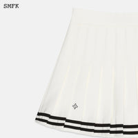 Compass Academy White Pleated Skirt